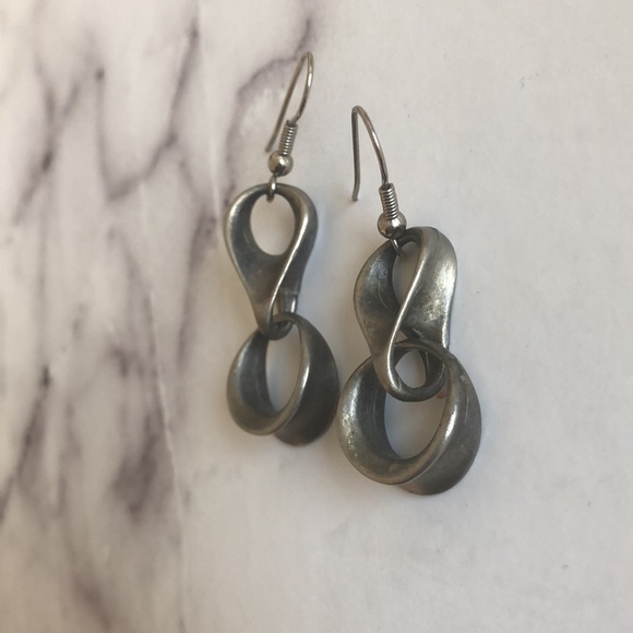 Geometric Modern Earrings. - Picture 3 of 3